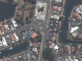 58 Boomerang Crescent, Bundall QLD from above, 2014