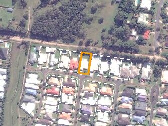 21 Cougal Cct, Caloundra West QLD from above, 2014