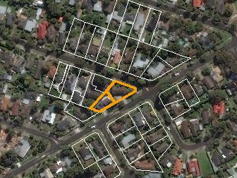 40 Genista St, Frankston South VIC from above, 2014