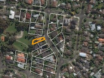 61 Rose Avenue, Templestowe Lower VIC from above, 2014