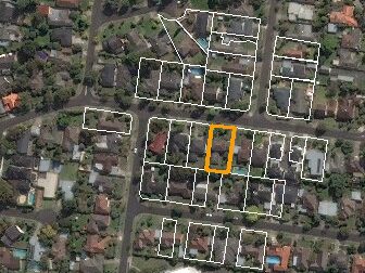 66 Wilsons Road, Doncaster VIC from above, 2014
