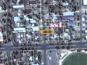 82-84 Palmerston Street, Sale VIC from above, 2014