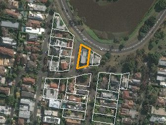 9 Winifred Crescent, Toorak VIC from above, 2014