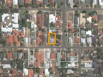 39 Mary St, Watermans Bay WA from above, 2014