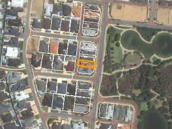83 Delgado Pde, Iluka WA from above, 2014