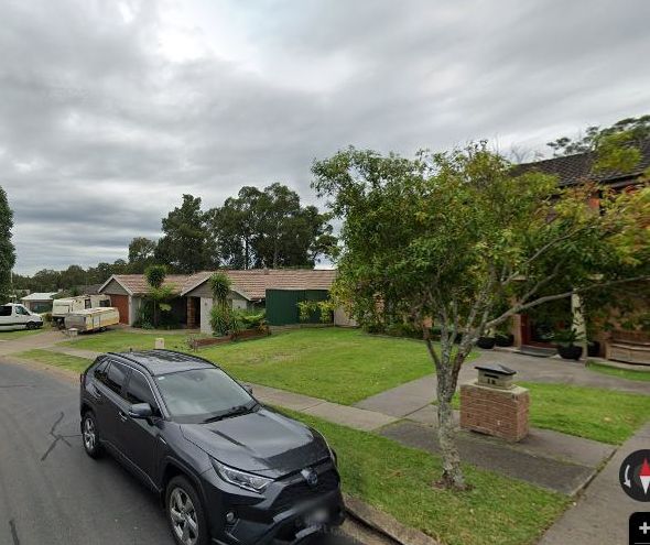 Basswood Crescent, Fletcher from the kerb