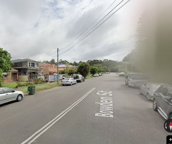 Bowden Street, Ryde from the kerb