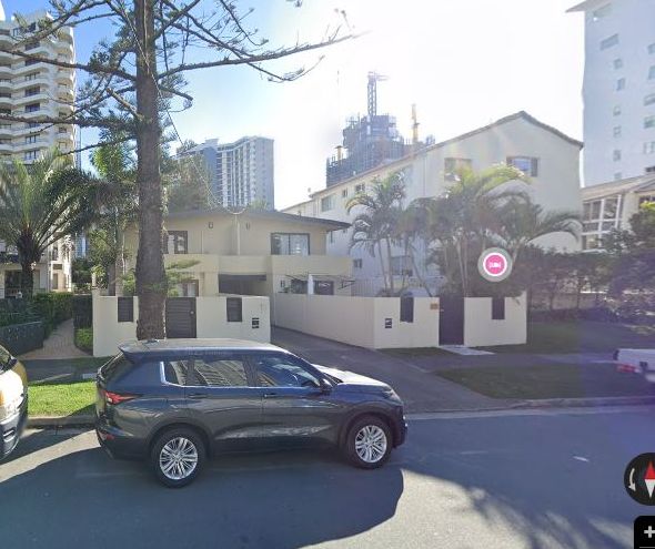 Frederick Street, Surfers Paradise from the kerb