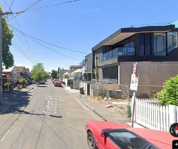 Cutter Street, Richmond from the kerb